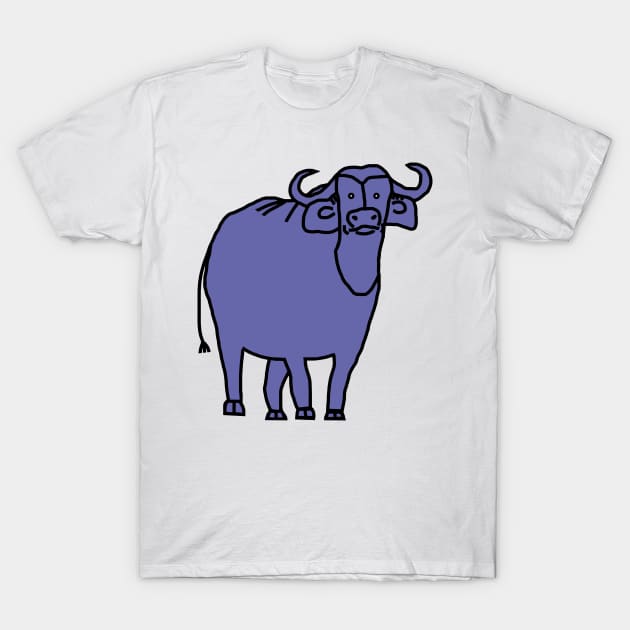 Very Peri Periwinkle Blue Ox Color of the Year 2022 T-Shirt by ellenhenryart